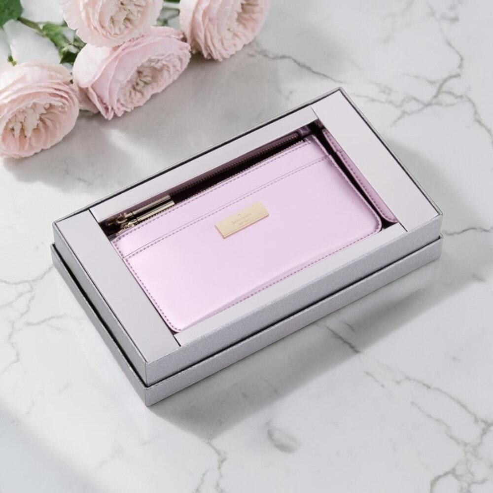 Kate Spade Kenzie Boxed Large Slim Cardholder Quartz Pink KJ013